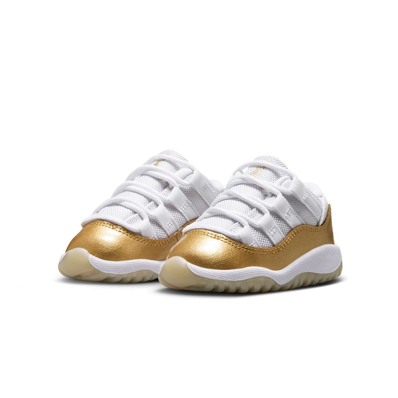 Toddler's Jordan 11 Retro Low "Mother's Day" White/MTLC Gold (645107 102)