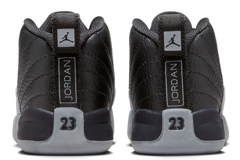 Toddler's Jordan 12 Retro Black/Wolf Grey-White (850000 010)