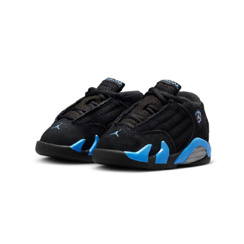 Toddler's Jordan 14 Retro Black/White-University Blue (312093 007)