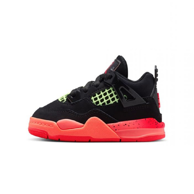 Toddler's Jordan 4 Retro Black/Infrared 23-Bright Mango (II1270 001)