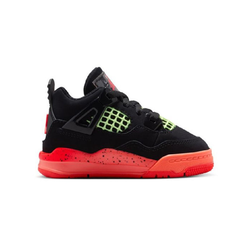 Toddler's Jordan 4 Retro Black/Infrared 23-Bright Mango (II1270 001)
