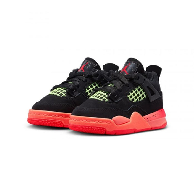 Toddler's Jordan 4 Retro Black/Infrared 23-Bright Mango (II1270 001)