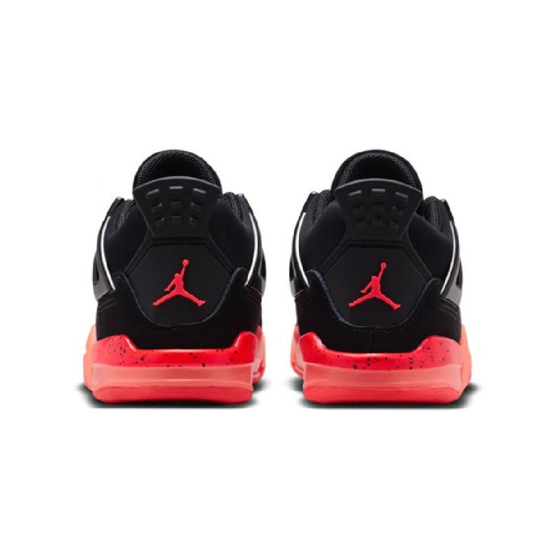 Toddler's Jordan 4 Retro Black/Infrared 23-Bright Mango (II1270 001)