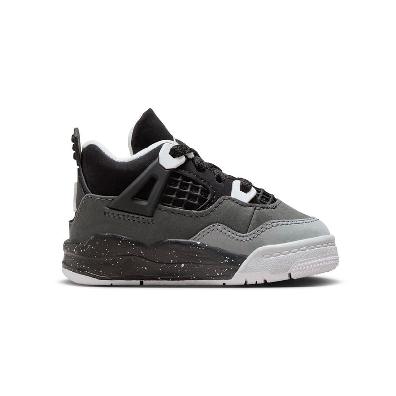 Toddler's Jordan 4 Retro "Fear" Black/White-Anthracite-Black (FV4538 002)