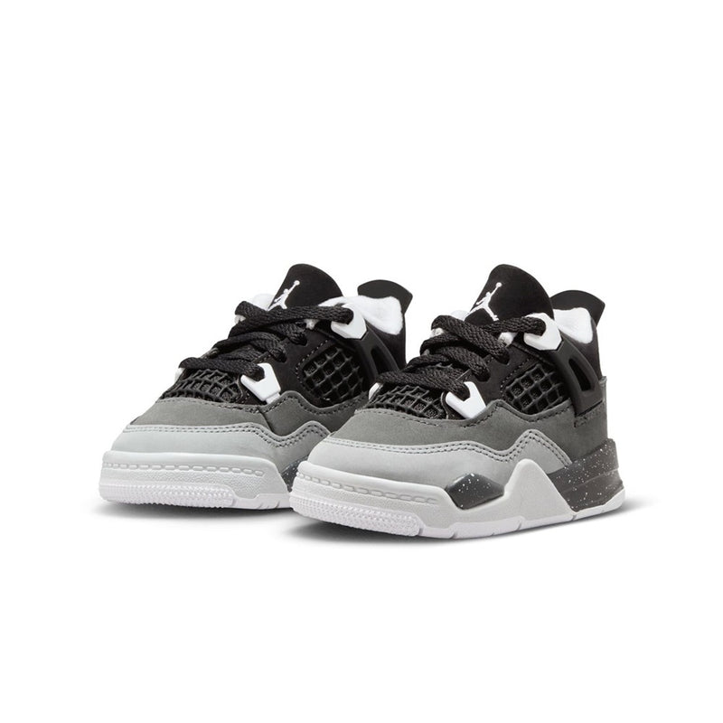 Toddler's Jordan 4 Retro "Fear" Black/White-Anthracite-Black (FV4538 002)