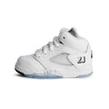Toddler's Jordan 5 Retro OG "White Metallic" Wht/Blk-Mtlc Sv (HQ7981 103)