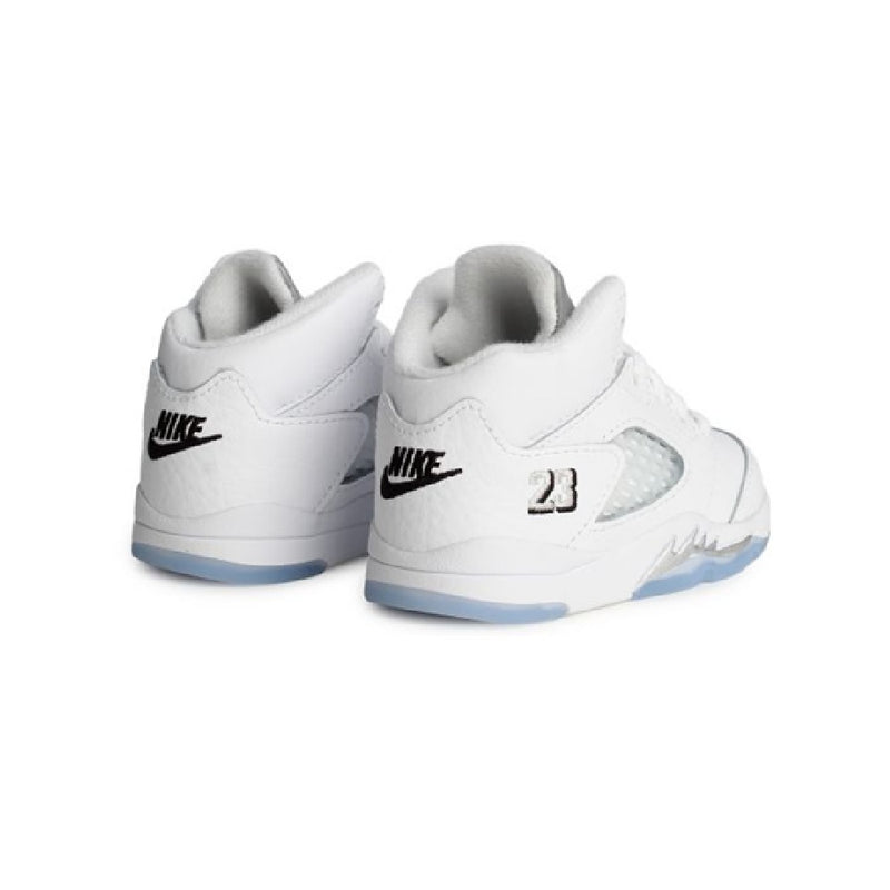 Toddler's Jordan 5 Retro OG "White Metallic" Wht/Blk-Mtlc Sv (HQ7981 103)