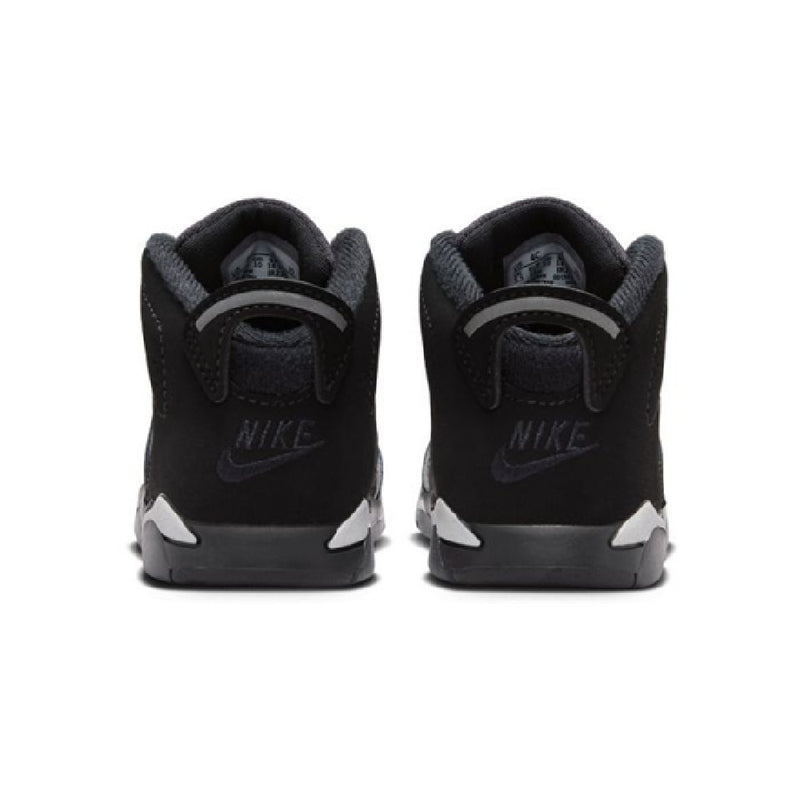 Toddler's Jordan 6 Retro BT "Cap and Gown" Blk/Ref Sil-Blk (IR2296 010)