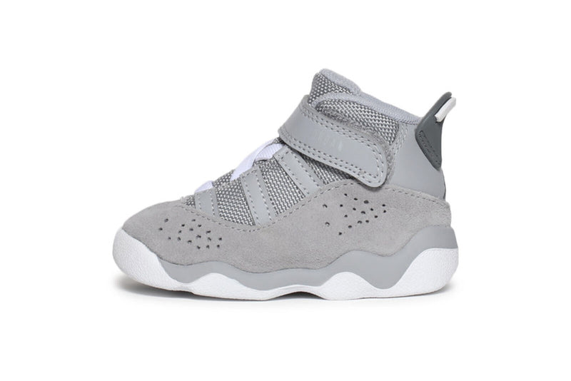 Toddler's Jordan 6 Rings Wolf Grey/Cool Grey-White (323420 009)