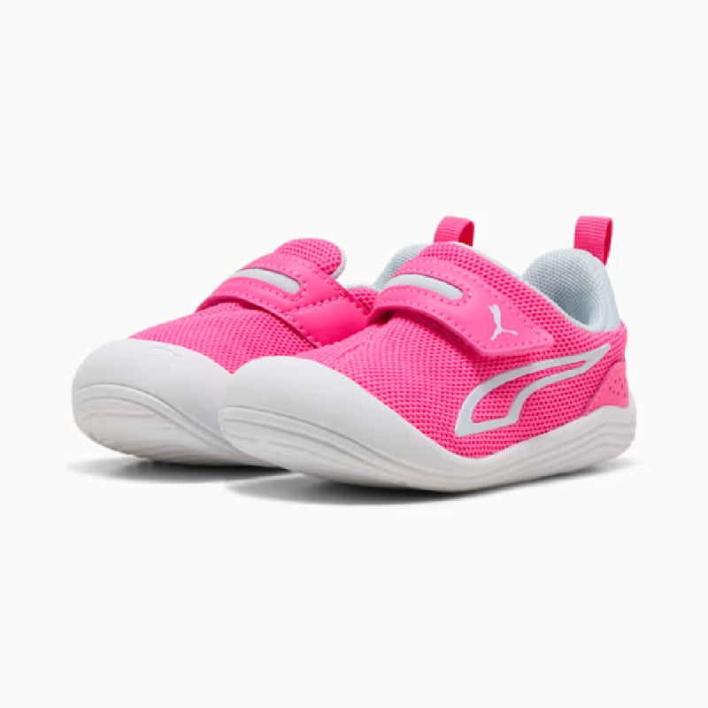 Toddler's Puma Kitten Mesh V Inf Fluro Pink Pes-Sea Glass (402864 03)