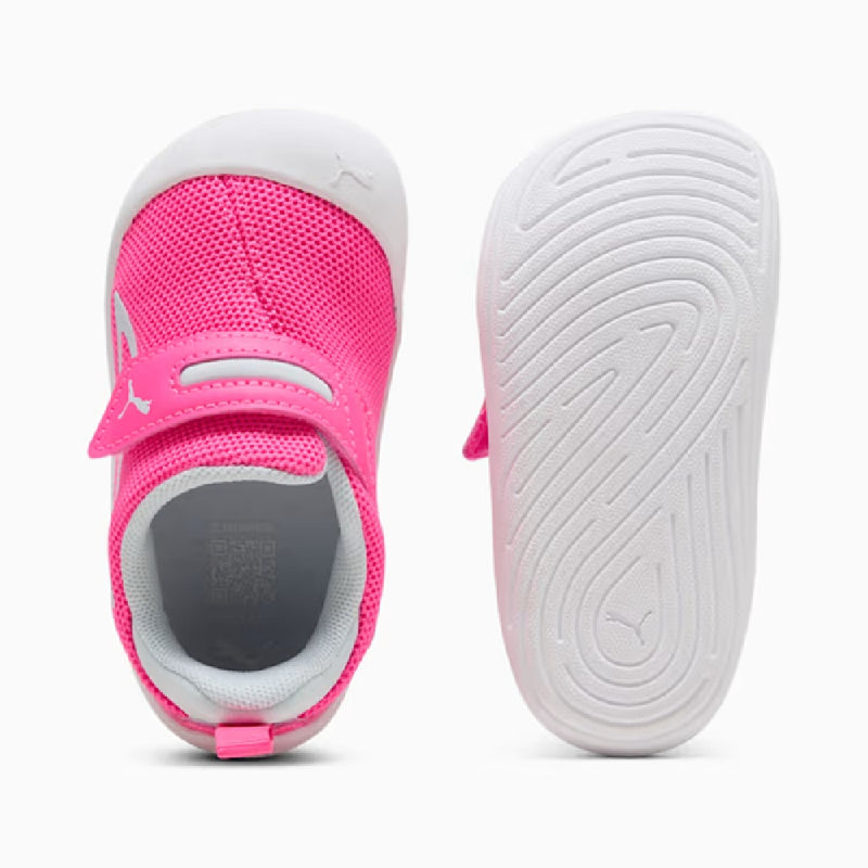 Toddler's Puma Kitten Mesh V Inf Fluro Pink Pes-Sea Glass (402864 03)