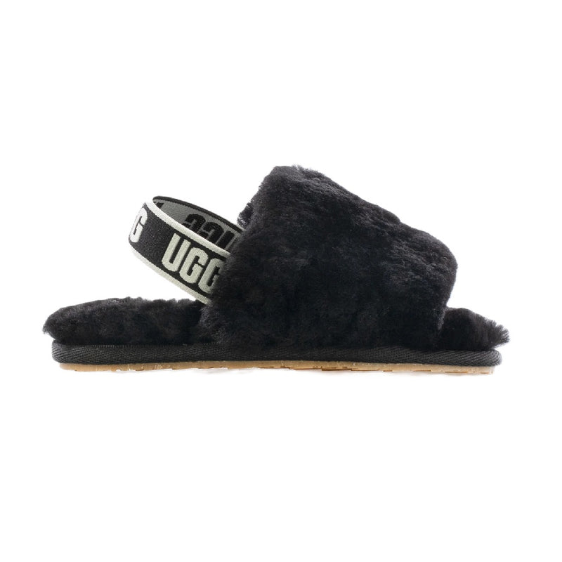 Toddler's UGG Fluff Yeah Slide Black (1098579T-BLK)