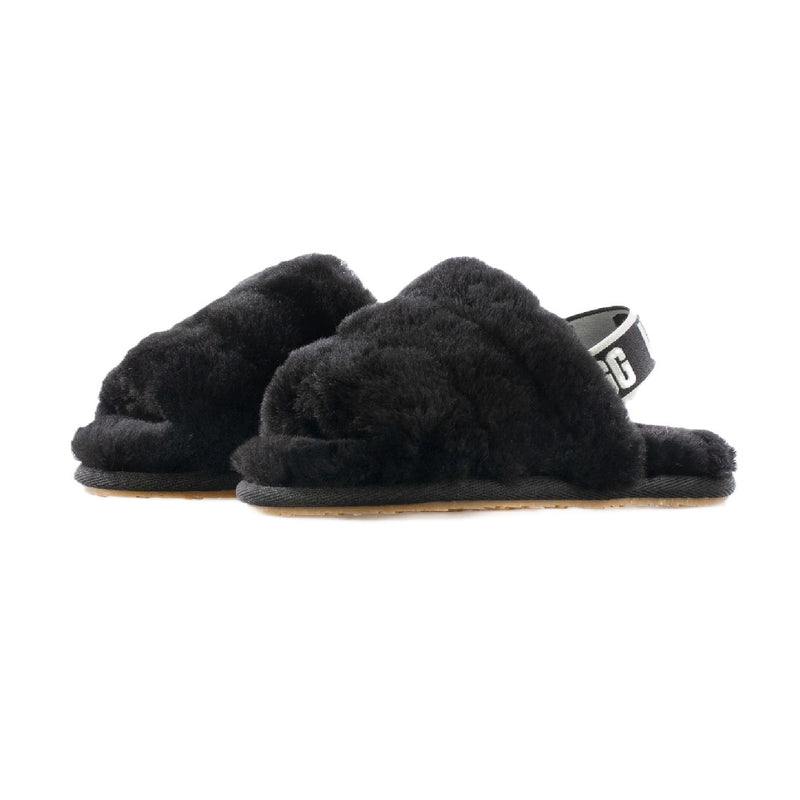 Toddler's UGG Fluff Yeah Slide Black (1098579T-BLK)