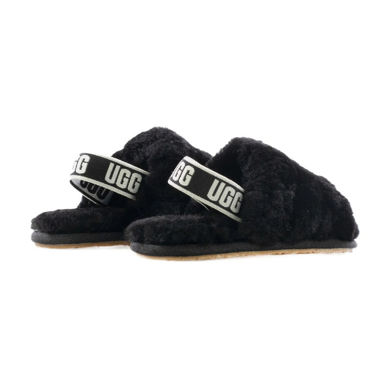 Toddler's UGG Fluff Yeah Slide Black (1098579T-BLK)