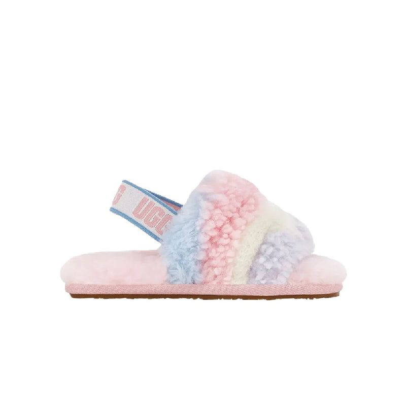 Toddler's UGG Fluff Yeah Slide Cali Collage Pride-Stripes (1120115T-PSTR)