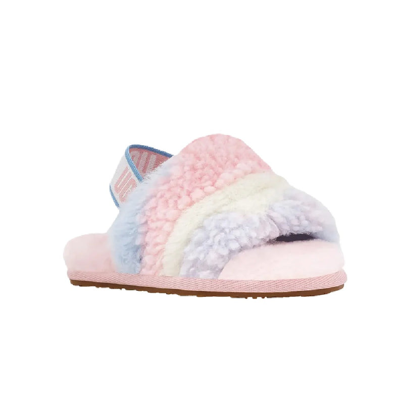 Toddler's UGG Fluff Yeah Slide Cali Collage Pride-Stripes (1120115T-PSTR)