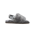 Toddler's UGG Fluff Yeah Slide Charcoal (1098579T-CHRC)
