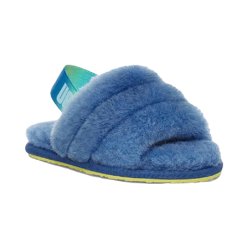 Toddler's UGG Fluff Yeah Slide Mystic Blue Gradient (1120032T-MBGT)