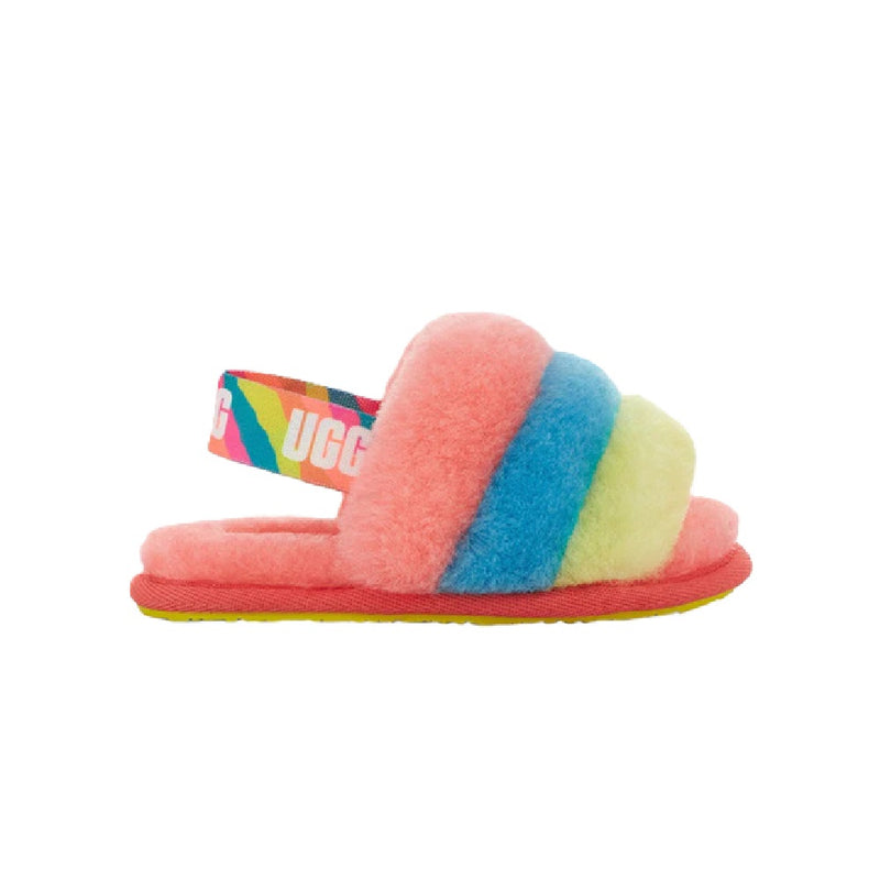 Toddler's UGG Fluff Yeah Slide Peach Bliss Multi (1124931T-PBMT)