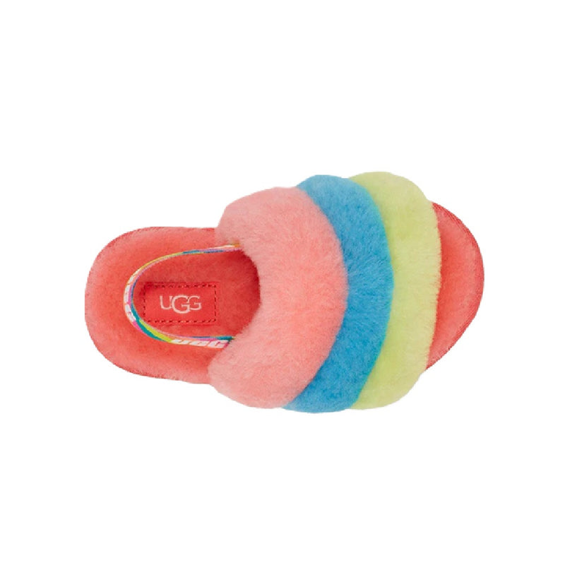 Toddler's UGG Fluff Yeah Slide Peach Bliss Multi (1124931T-PBMT)