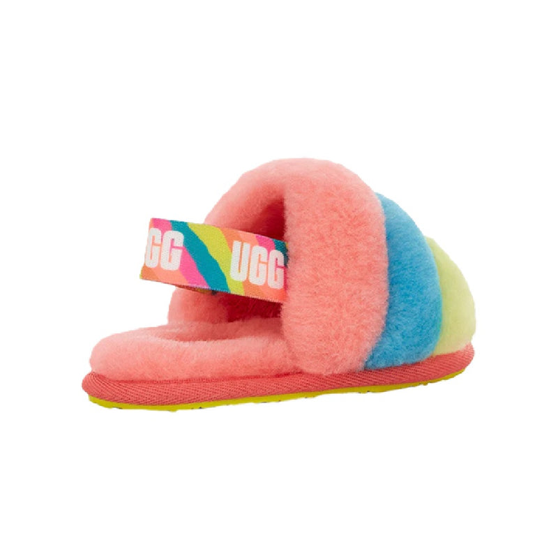 Toddler's UGG Fluff Yeah Slide Peach Bliss Multi (1124931T-PBMT)