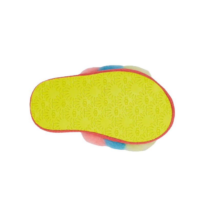 Toddler's UGG Fluff Yeah Slide Peach Bliss Multi (1124931T-PBMT)