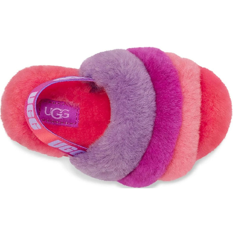 Toddler's UGG Fluff Yeah Slide Purple Rainbow (1120073T-PPRB)