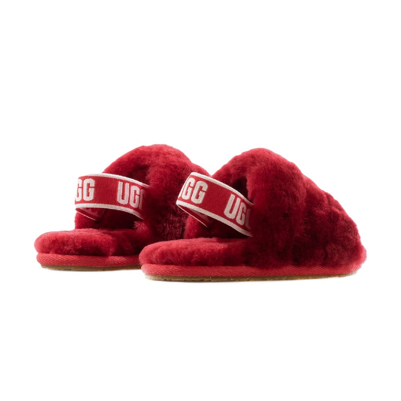 Toddler's UGG Fluff Yeah Slide Ribbon Red (1098579T-RBRD)