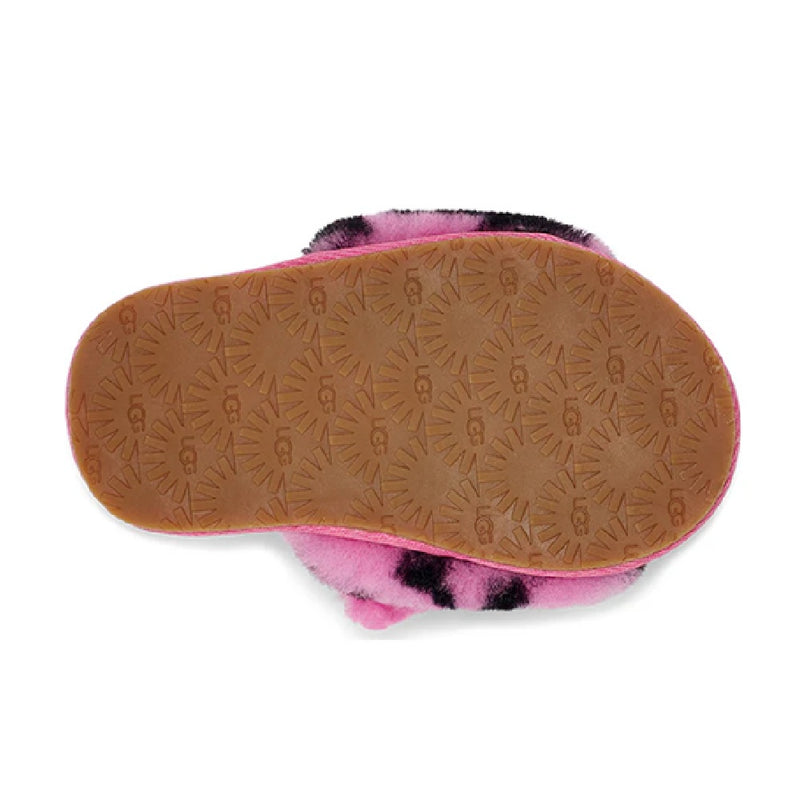 Toddler's UGG Fluff Yeah Slide Tiger Stuffie Carnation (1124940T-CRNT)