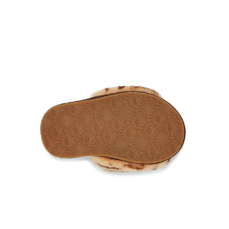 Toddler's UGG Fluff Yeah Slide Tiger Stuffie Daisy/Earth (1124940T-DDER)