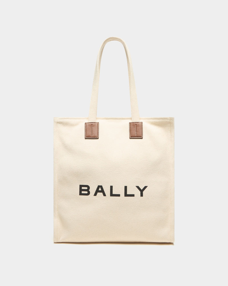 Tote Bag In Beige Canvas