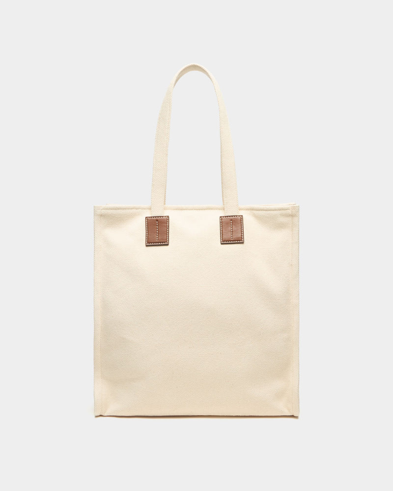 Tote Bag In Beige Canvas