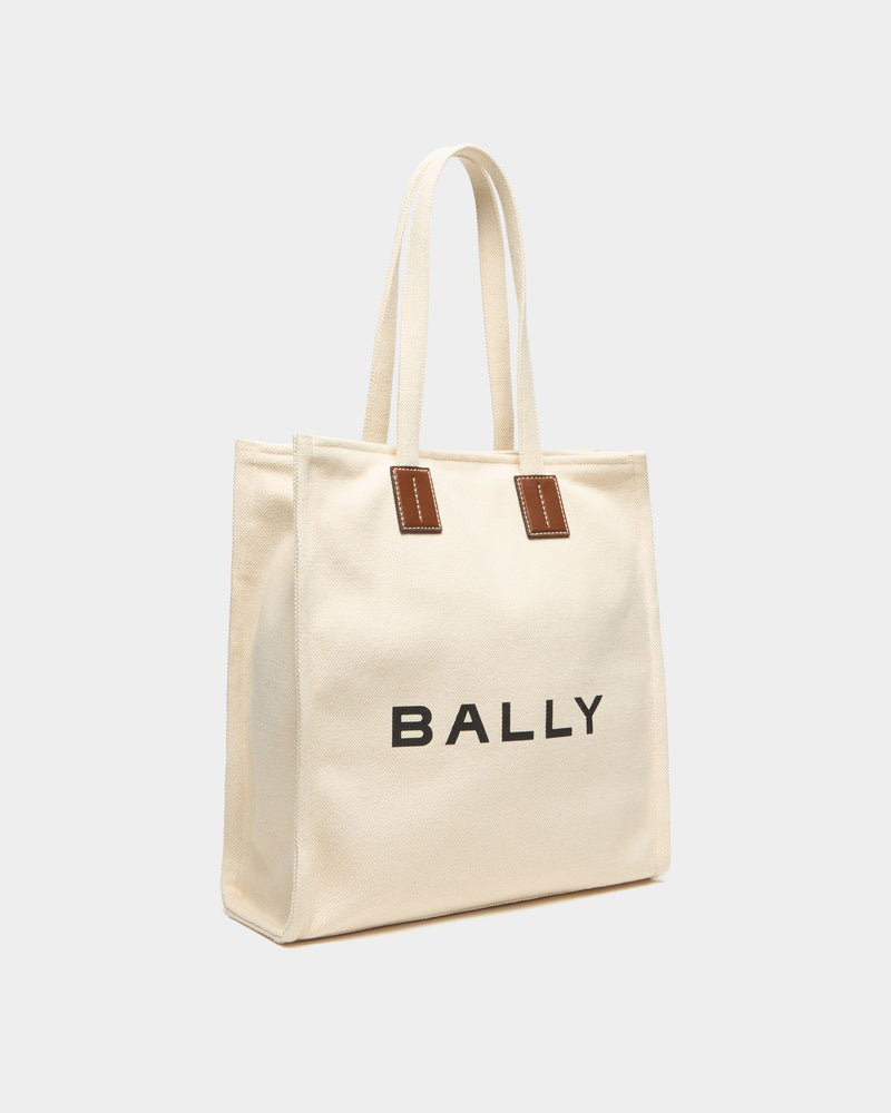 Tote Bag In Beige Canvas