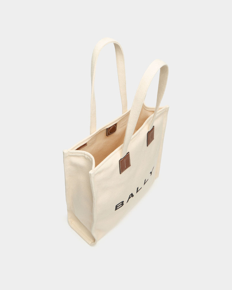 Tote Bag In Beige Canvas