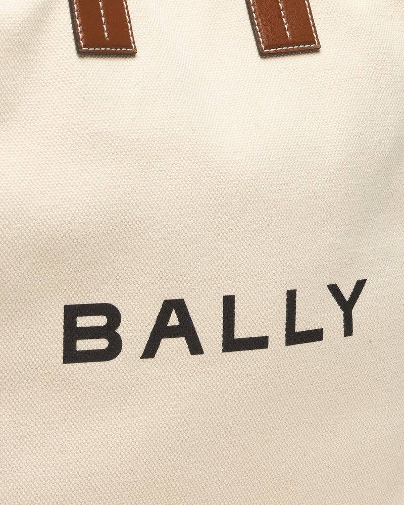Tote Bag In Beige Canvas