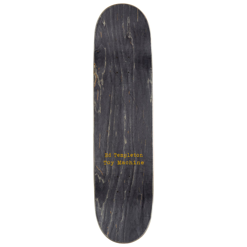 Toy Machine Templeton Charred Cross Skateboard Deck - 8.25"