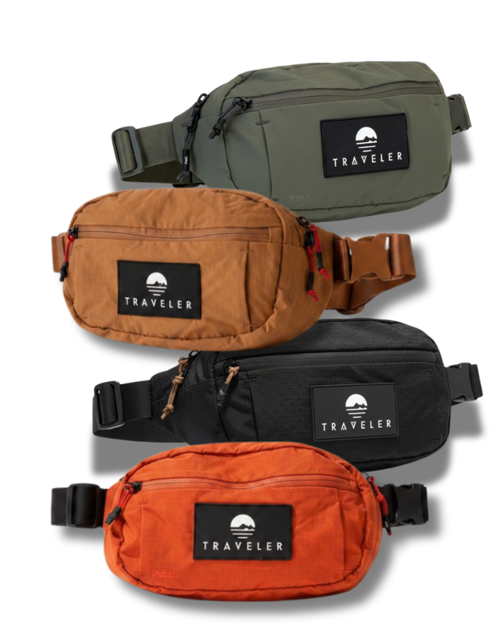 Traveler x Pakt Belt Pack 4L- Ultimate Travel Hip Pack