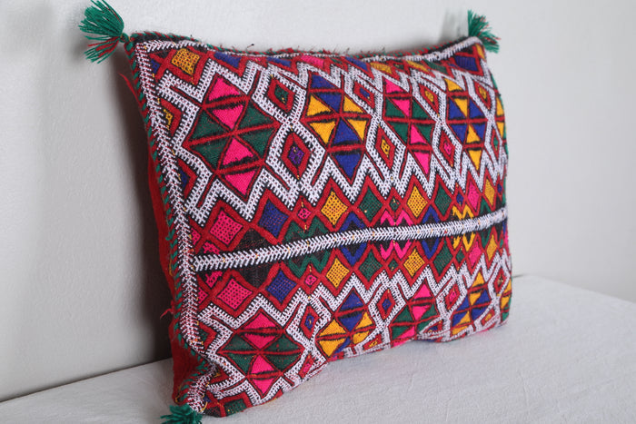 Tribal Pillow Berber 17.3 INCHES X 23.6 INCHES - kilim pillow
