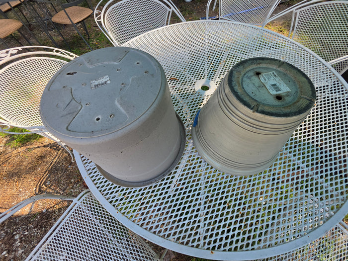 Two Plastic Planters