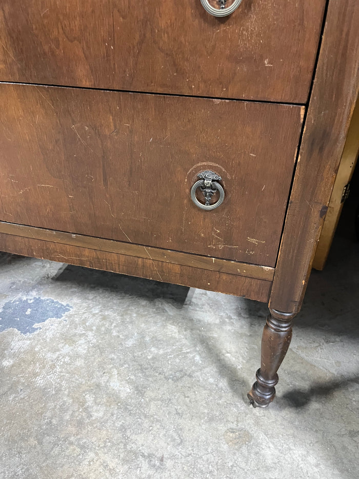 Unagusta Manufacturing Company Antique Petite Armoire/Dresser on Casters ***HEAVY ITEM***READ DETAILS ON PICK UP POLICY***