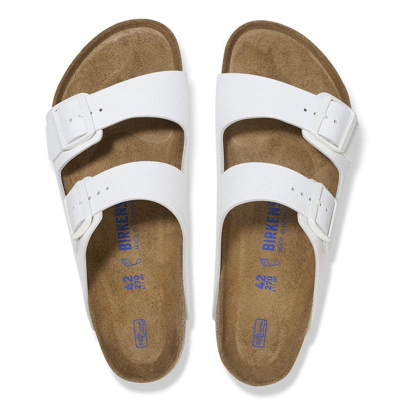 Unisex Birkenstock Arizona Soft Footbed Narrow Fit White (1024952)