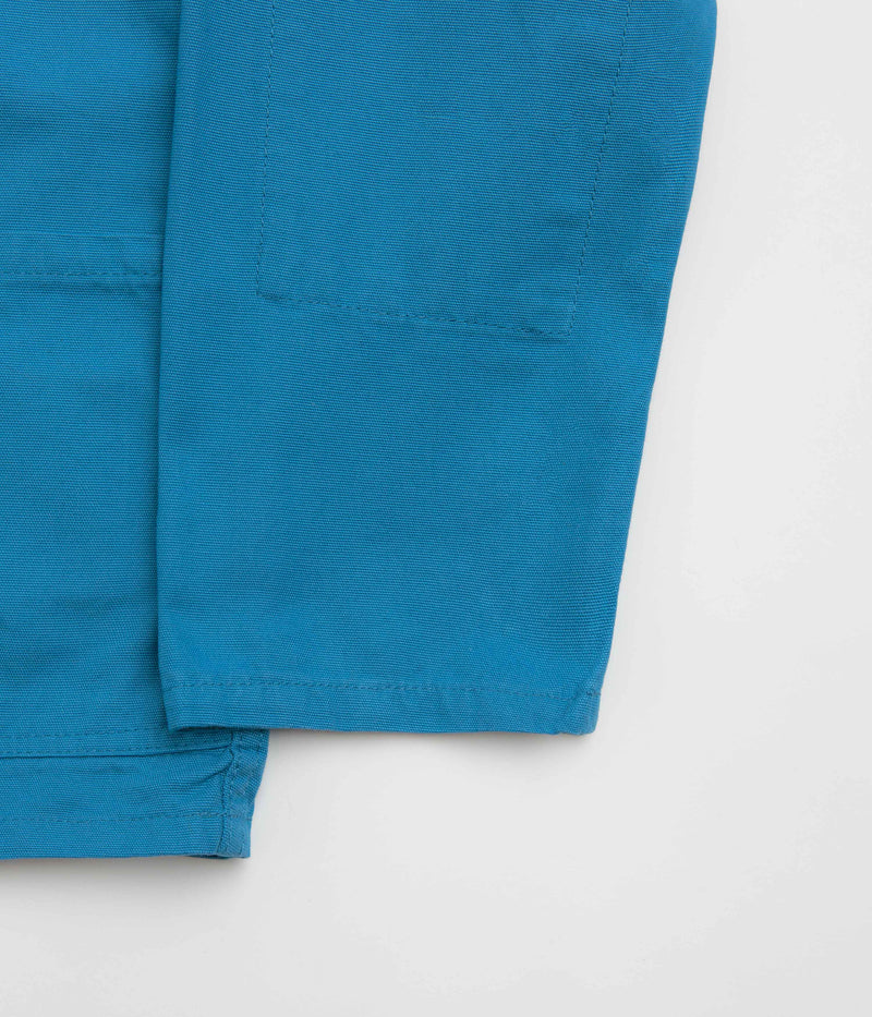 Uskees 3001 Buttoned Overshirt in Bright Blue