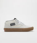 Vans Skate Half Cab Shoes in Antique White and Gum