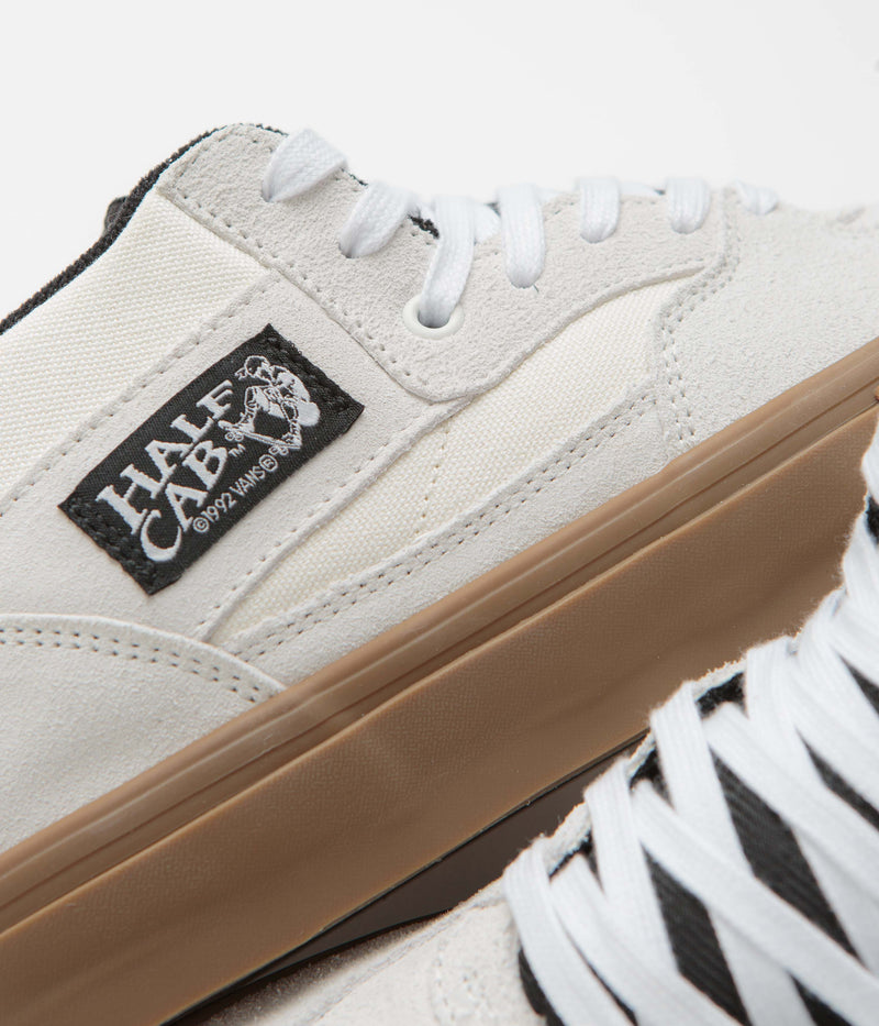 Vans Skate Half Cab Shoes in Antique White and Gum