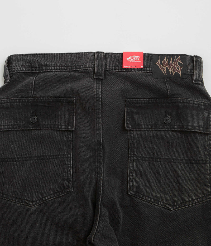Vans Skate Loose Utility Jeans in Pirate Black
