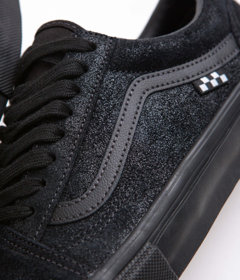 Vans Skate Old Skool Shoes in Metallic Black and Smoke