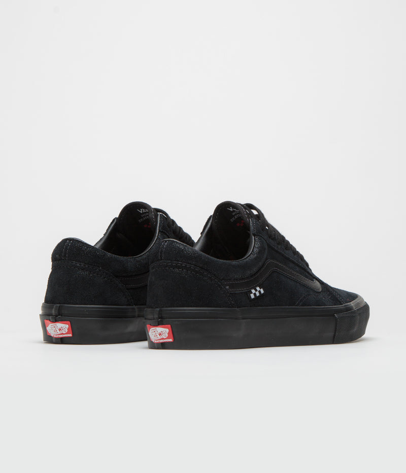 Vans Skate Old Skool Shoes in Metallic Black and Smoke