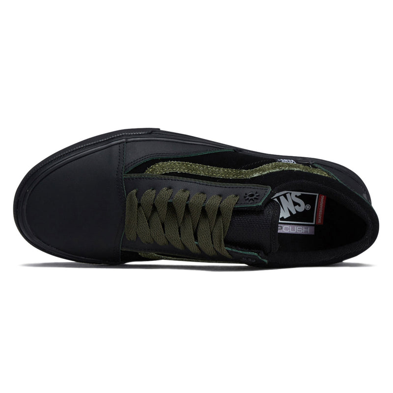 Vans Skate Old Skool Wafflecup Shoes - Willow Green/Black