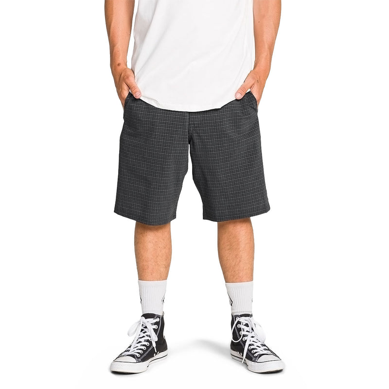 Volcom Mix Frickin Cross Shred 20 Shorts - Black Plaid