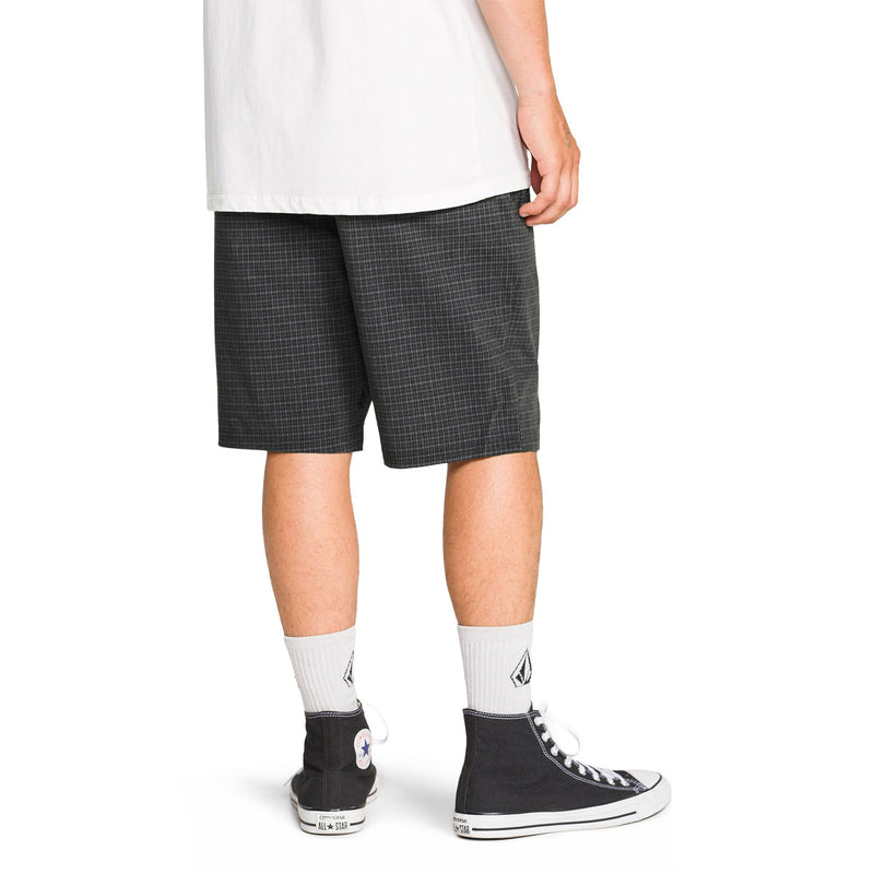 Volcom Mix Frickin Cross Shred 20 Shorts - Black Plaid